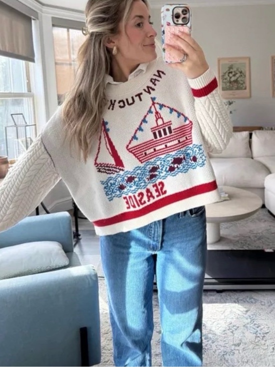 Anthropologie Sweaters - Anthropologie Maeve Nantucket Sweater